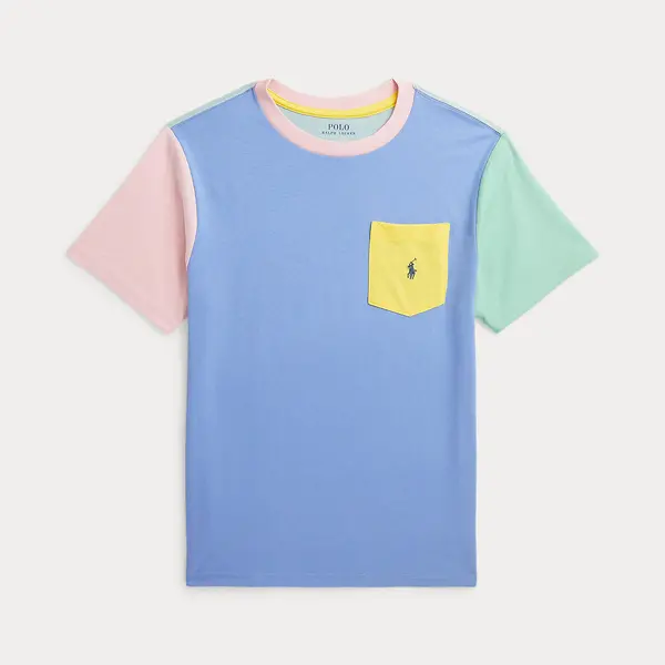 Image of Junior Colour Block T-Shirt in Cotton