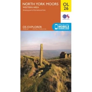 Image of North York Moors - Western Area by Ordnance Survey (Sheet map, folded, 2015)