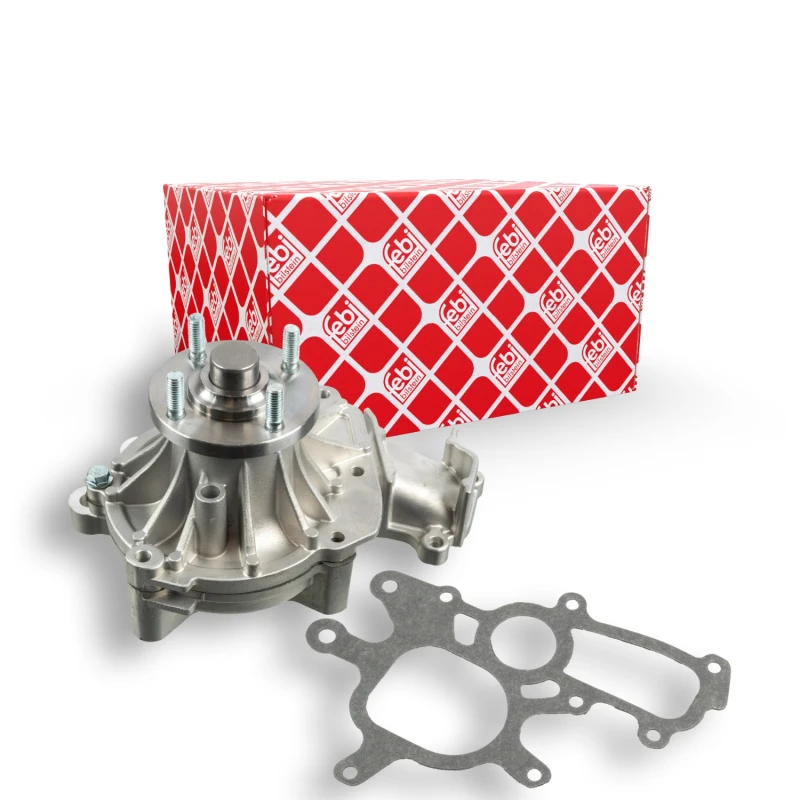 Image of FEBI BILSTEIN 24589 Water pump Cast Aluminium, with housing, with bolts, with gasket/seal Cast Aluminium Water Pump (1260)