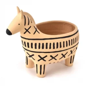 HESTIA Ceramic Zebra Planter