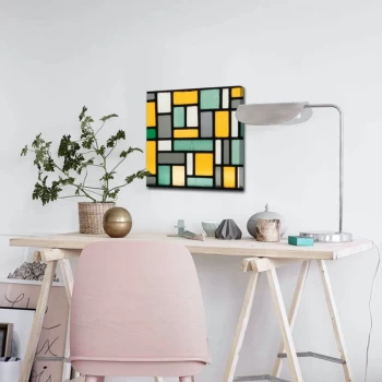 Image of 4545ABSC - 029 Multicolor Decorative Canvas Painting