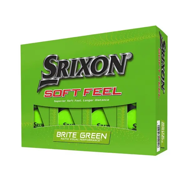 image of Srixon 2023 Soft Feel 13 Brite Golf Balls - Green (Doz)