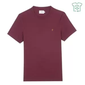 Image of Farah Denny Short Sleeve T Shirt - Red
