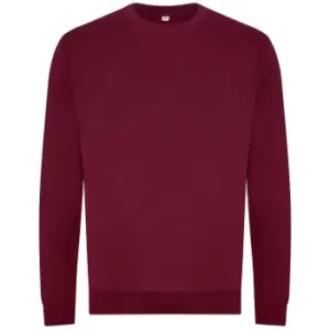 Image of Awdis Mens Organic Sweatshirt (M) (Burgundy)