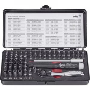 Image of Wiha 7000SK65ESD 39971 Bit set 65 Piece Slot, Phillips, Allen, TORX socket, Pentalobular, Hex head