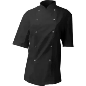 Image of Dennys AFD Mens Chefs Jacket / Chefswear (L) (Black) - Black