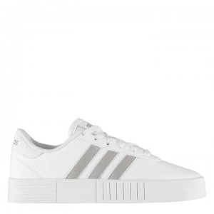 image of adidas Court Bold Womens Trainers - White/PlatinMet