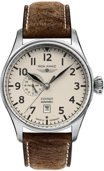 image of Iron Annie Watch Cockpit Mens - Beige IRN-258