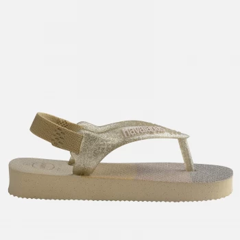 Image of Havaianas Toddlers Palette Glow Flip Flops - Sand - UK 8 Toddler