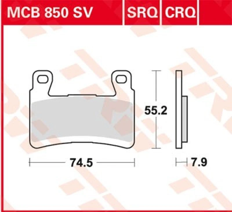 Image of TRW Lucas Sintered lining MCB850SV
