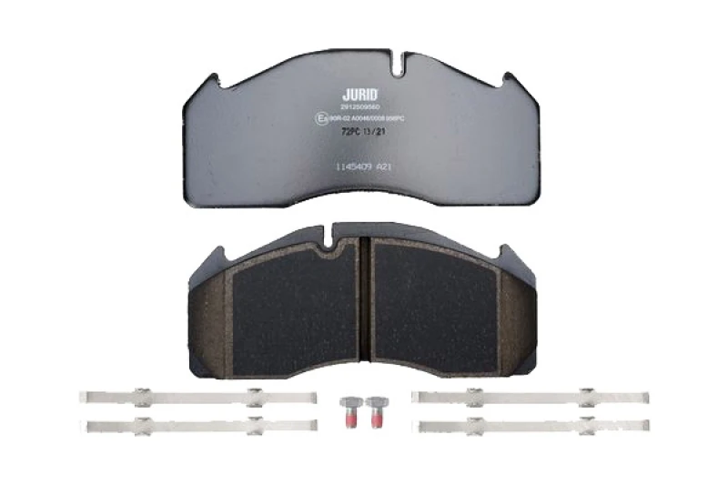 Image of JURID 2912509560 Brake pad set not prepared for wear warning indicator Brake Pad Set,disc brake (402)