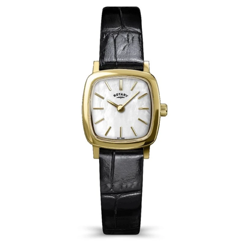 Image of Rotary RLS10046/41 Heritage Astoria Black Leather Strap Watch - W64223