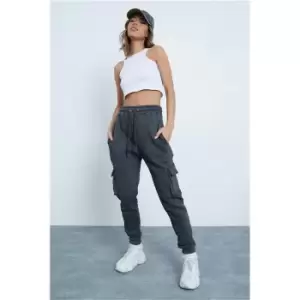 I Saw It First Charcoal Utility Joggers - Grey