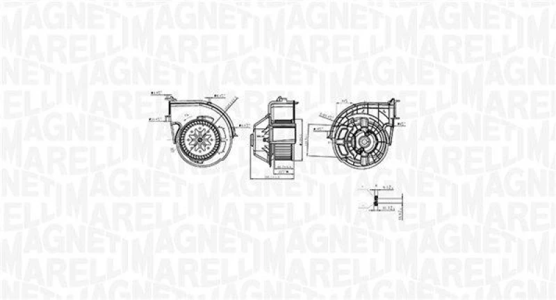 Image of MAGNETI MARELLI Blower motor MAGNETI MARELLI 069412761010