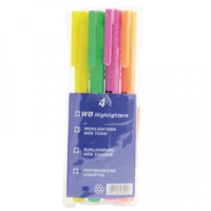 image of Whitecroft Highlighter Assorted Pack of 4 WX93206