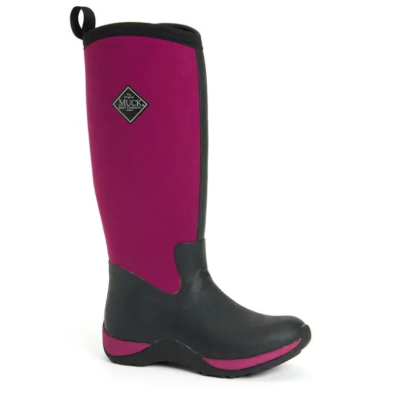 Image of Muck Boots Womens Arctic Adventure Tall Wellies Wellington Boots - Maroon - UK 5