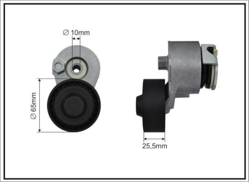 Image of CAFFARO Tensioner Lever, v-ribbed belt CAFFARO 100596SP
