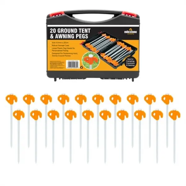 Image of Milestone 20 Ground Tent & Awning Pegs 20939
