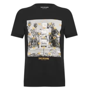 Image of True Religion Photoreal Short Sleeve T Shirt - Black