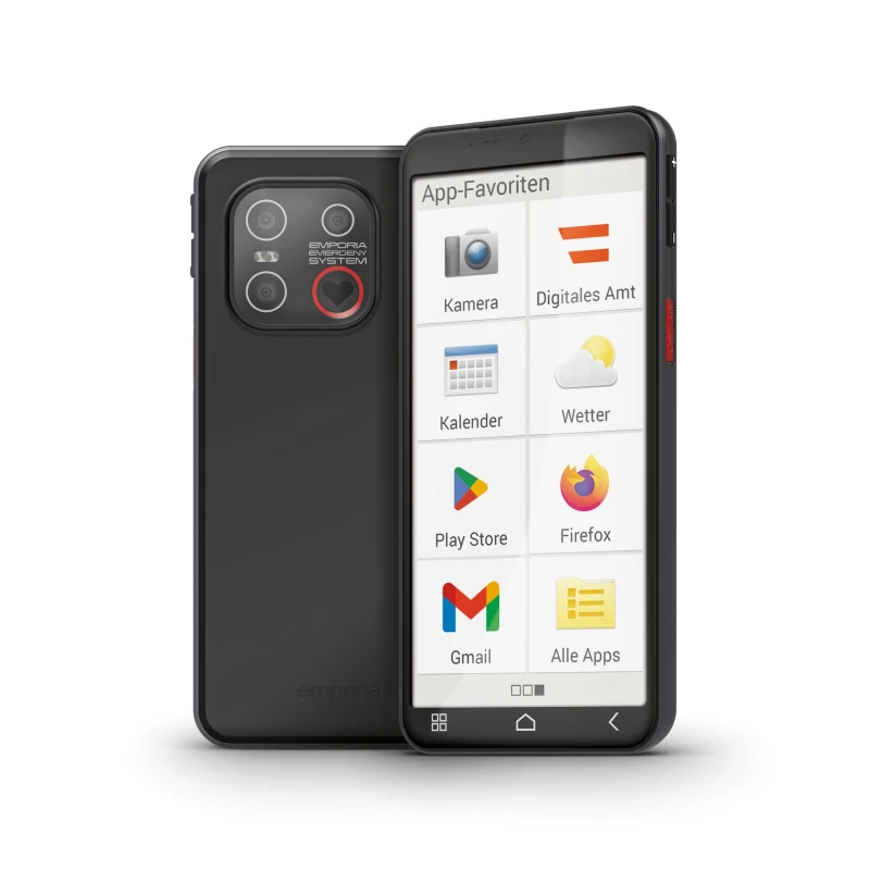 Image of Emporia Emporia SMART 6 Lite Big button smartphone 128GB 16.7cm (6.58 inch) BlackAndroid 13;Single SIM E6LT_001
