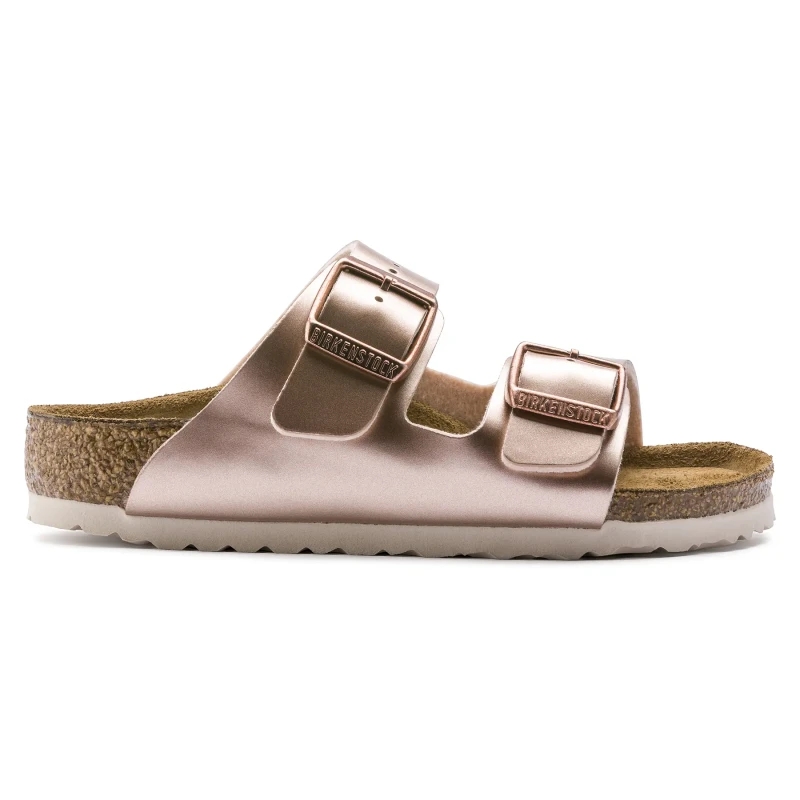 Image of Birkenstock Girl's sandals Birkenstock Arizona Birko-Flor Marron Female 28 Etroit