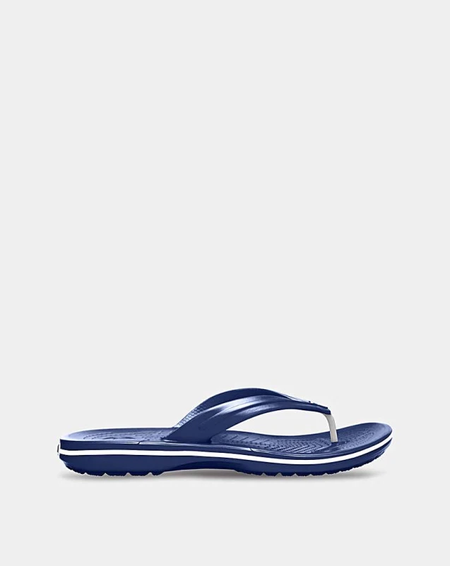 Image of Crocs Unisex Crocband Flips Navy W9/M8