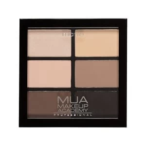 image of MUA Professional 6 Shade Palette Natural Essentials Multi