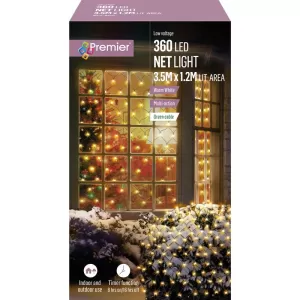Image of Premier Decoration Ltd Premier 360 Superbright LED Net Lights - Warm White