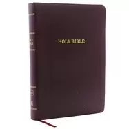 Image of kjv holy bible giant print center column reference bible burgundy bonded le