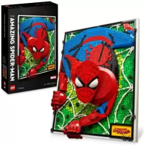 image of LEGO ART The Amazing Spider-Man 3D Poster Craft Set 31209