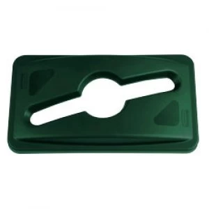 Image of Rubbermaid Lid For Slim Jim Paper Green