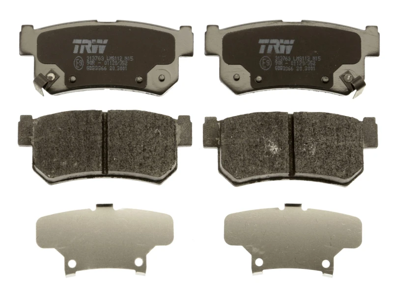Image of TRW GDB3366 Brake pad set with acoustic wear warning Brake Pad Set,disc brake (402)