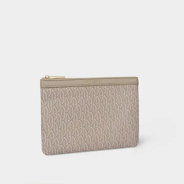 image of Katie Loxton Signature Pouch in Taupe KLB2737