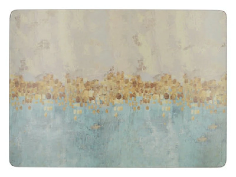 Image of Creative Tops Set of 4 Reflections Gold Cork Placemats