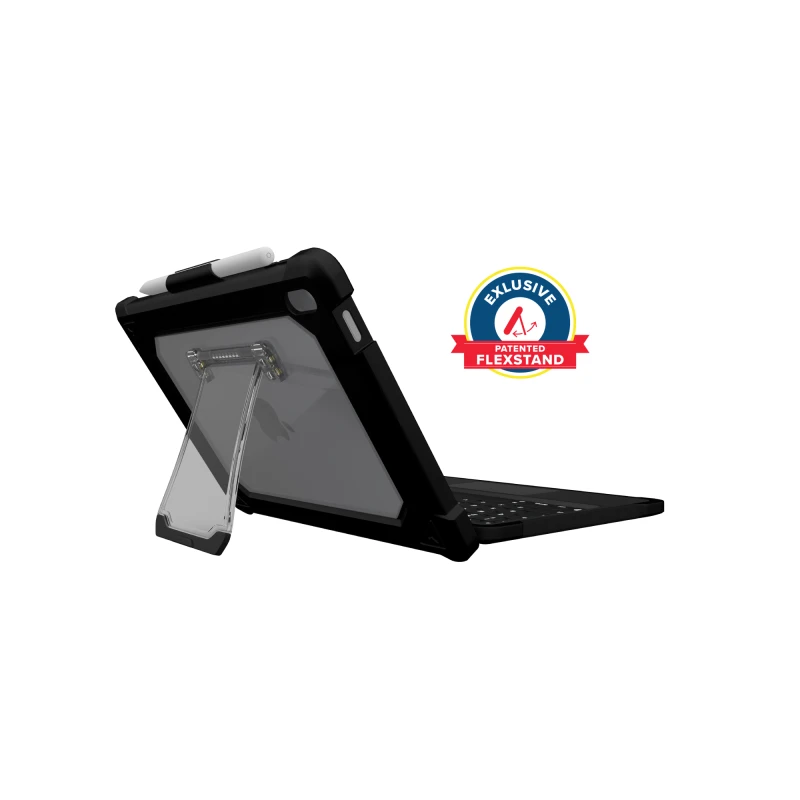 Image of Max Cases MAXCases Extreme KeyCase-T w/Smart Connector and Trackpad for iPad 10/11 (Non-Detachable) (Black) AP-KCX-IP10-BLK