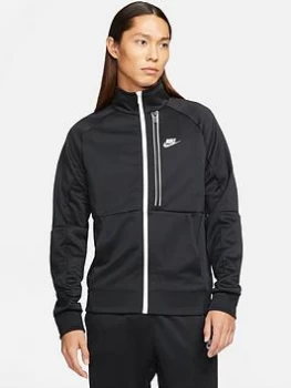 Image of Nike NSW Mens N98 Tribute Jacket - Black/White, Size 2XL, Men