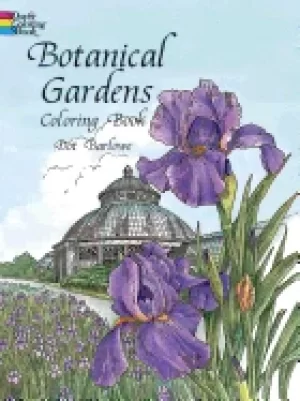 image of botanical gardens coloring book