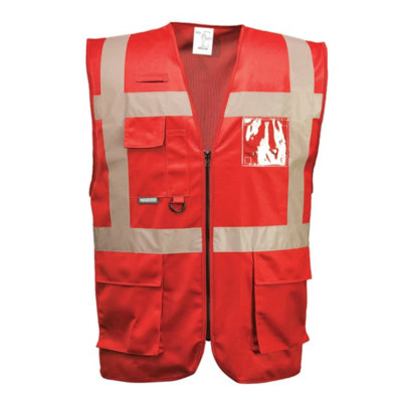 Image of Portwest Iona Executive Hi Vis Vest F476RERL Colour: Red