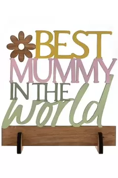 Image of The Cottage Garden Best Mummy Letter Plaque