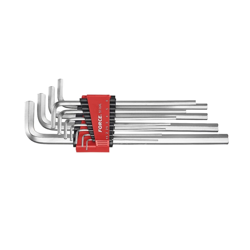 Image of FORCE 5116XL Angled Screwdriver Set Number of tools: 11, Spanner Size: 8, 10, 12 Angled Screwdriver Set (6627)