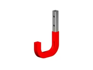 Image of Rothley Red Steel Storage Hook (L)80mm