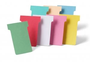 Image of Nobo T-Cards A80 Size 3 Red 32938917 (PK100)