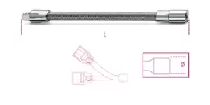 Image of Beta Tools 900FL 1/4" Square Drive Flexible Extension Bar 150mm 009000828