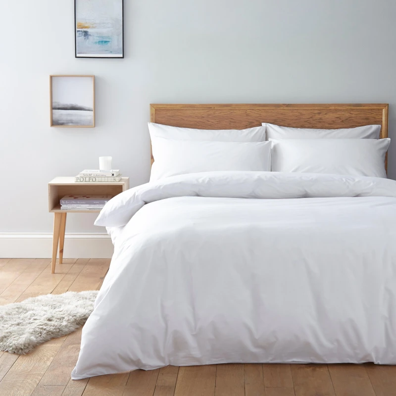 Image of Linea Egyptian 200 Thread Count Fitted Sheet - White White Single
