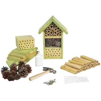 image of DIY Build a Bug Hotel Bee House Insect Hotel with Tools 100% FSC - Fallen Fruits