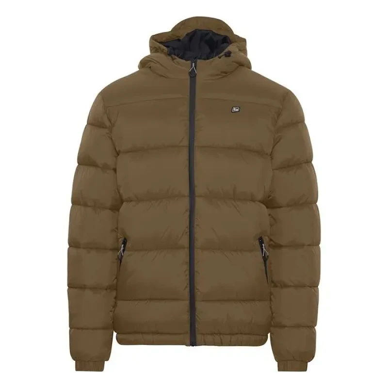 Image of Blend Hooded Puffer Jacket Blend Marron Unisex 2XL