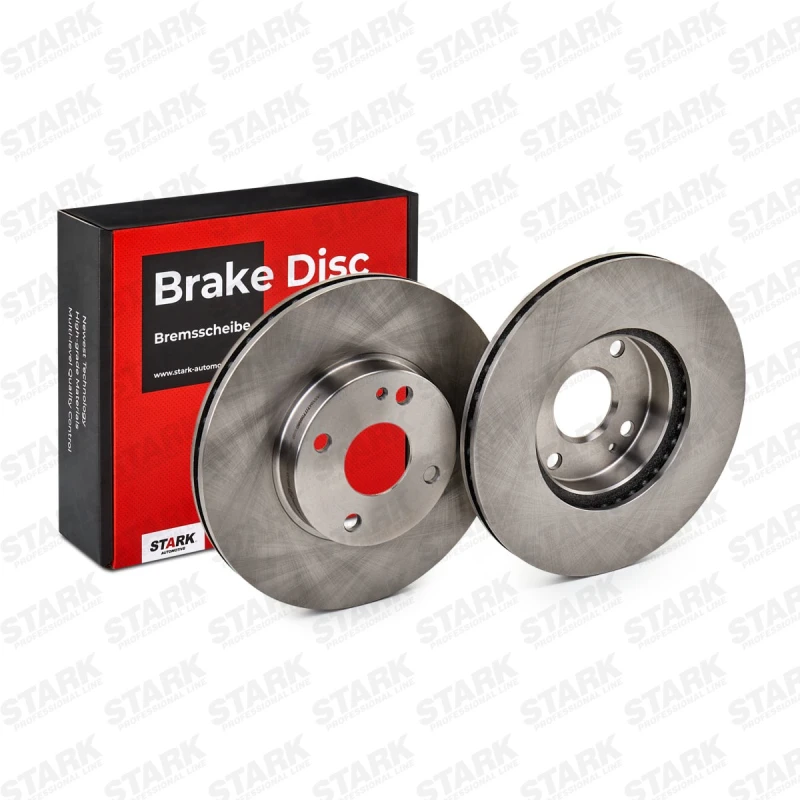 Image of STARK SKBD-0020366 Brake disc Front Axle, Vented, Cast Iron, Uncoated, Untreated, without bolts/screws Cast Iron Brake Disc (82)