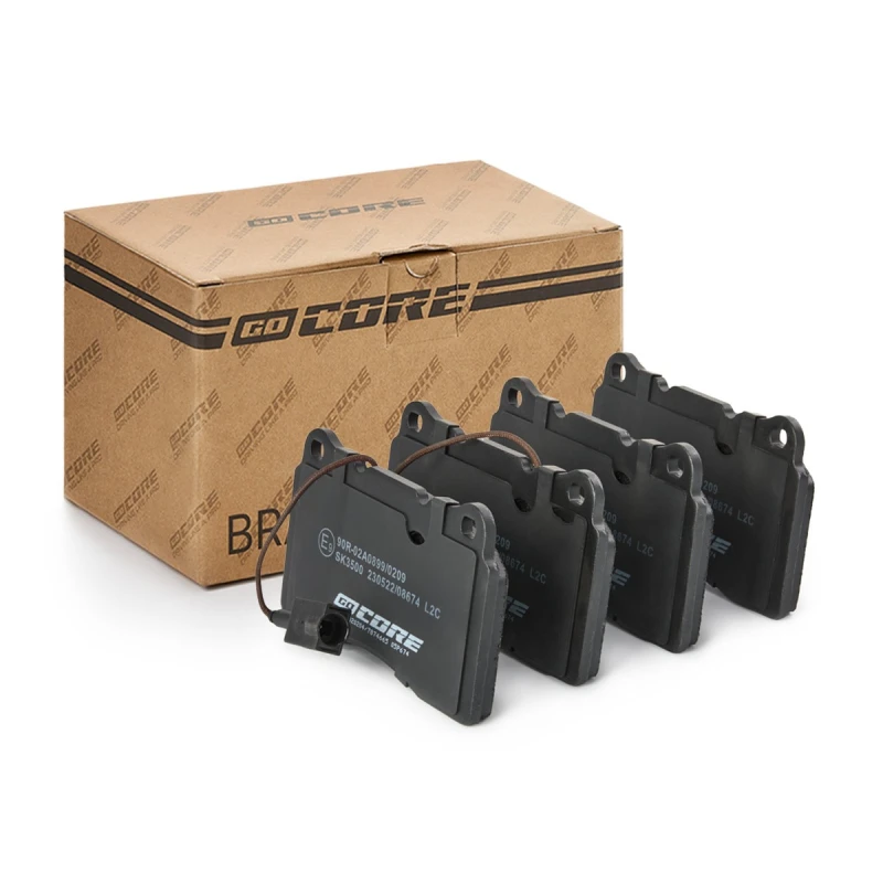 Image of goCORE GCD020204 Brake pad set Front Axle, incl. wear warning contact Brake Pad Set,disc brake (402)