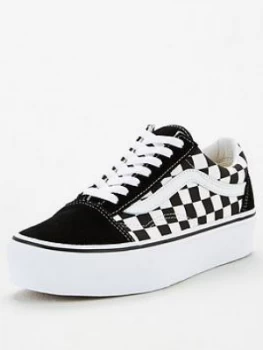 image of Vans Ua Old Skool Platform Checkerboard