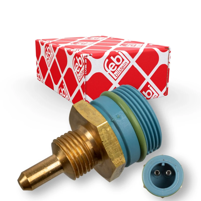 Image of FEBI BILSTEIN 175106 Coolant Temperature Sensor blue, with gasket/seal Coolant Temperature Sensor (830)